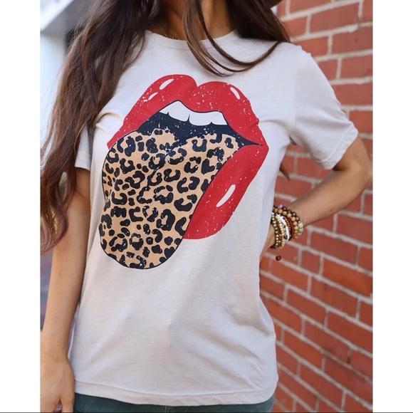 Leopard Rocker Band Graphic Tee - Picture 2 of 4